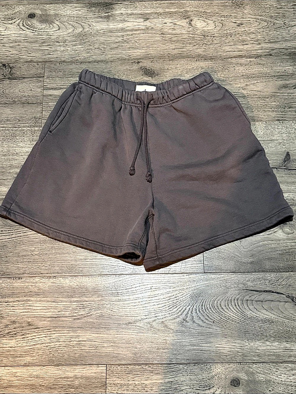 Elwood Core Sweatshort Organic Cotton Athletic Shorts Brown Gray